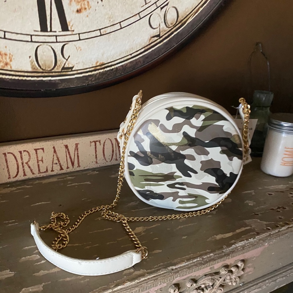 Vegan Leather Camo Canteen Crossbody